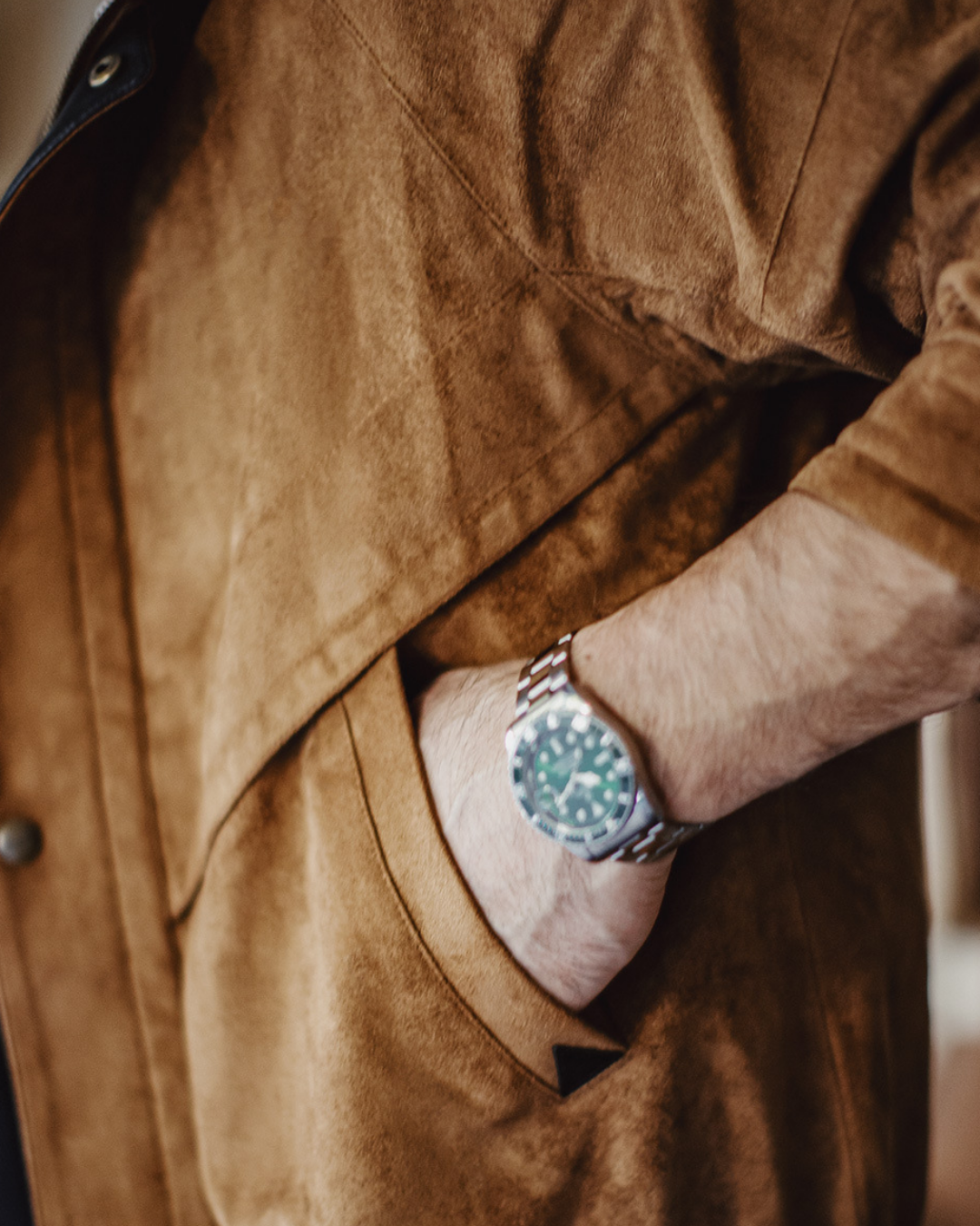 スエードタッチ切り替えジャケット 2237