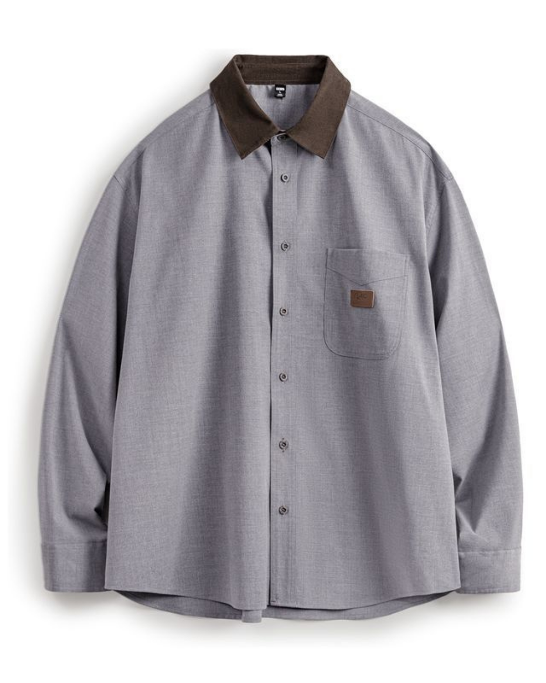 タオス ヴィンテージライク襟切替オーバーサイズシャツ 2263