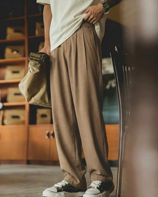 キングマン ダブルタックワイドストレートトラウザー 2589