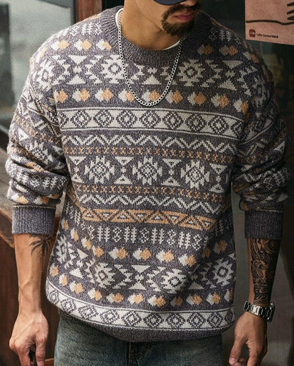 カムデン クルーネックジャカードニットセーター 2295