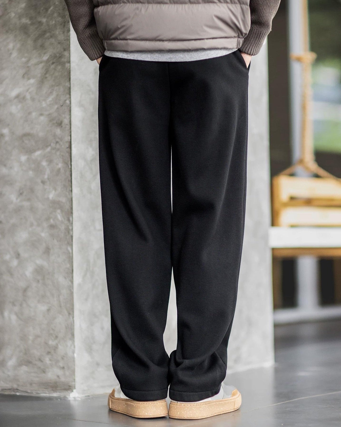 ローウェル ウォームニットカジュアルパンツ 2376