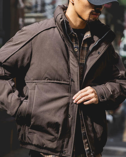 ジョンソンシティ 切替ハイネックワイドブルゾン 2418