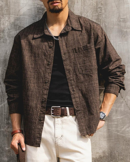 ソコロ ヴィンテージリラックスオープンカラーシャツ 2542