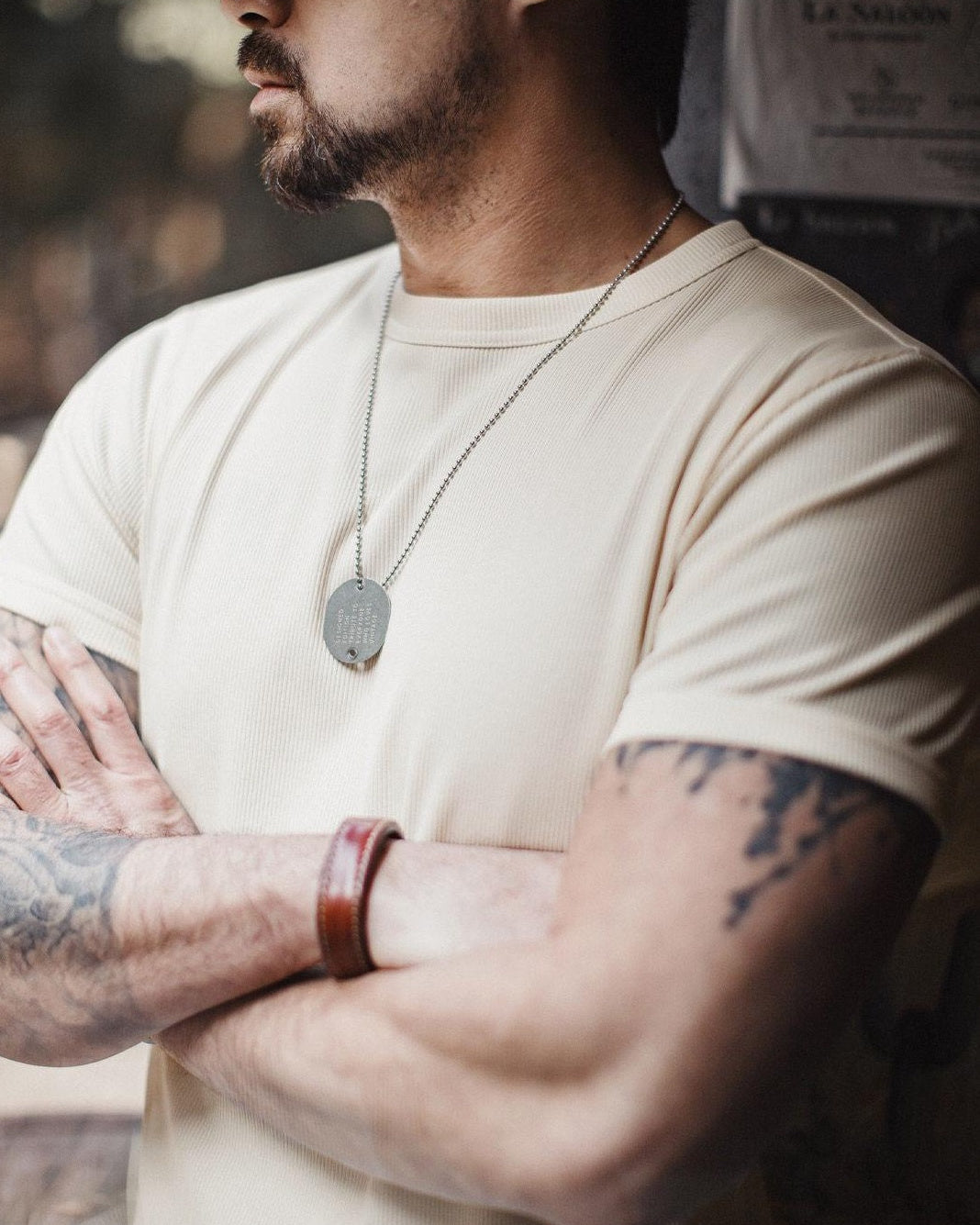 カスター リブテクスチャークルーネックトップス 2599