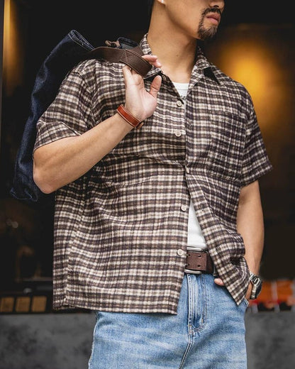 イリリア クラシックチェックハーフスリーブシャツ 2583