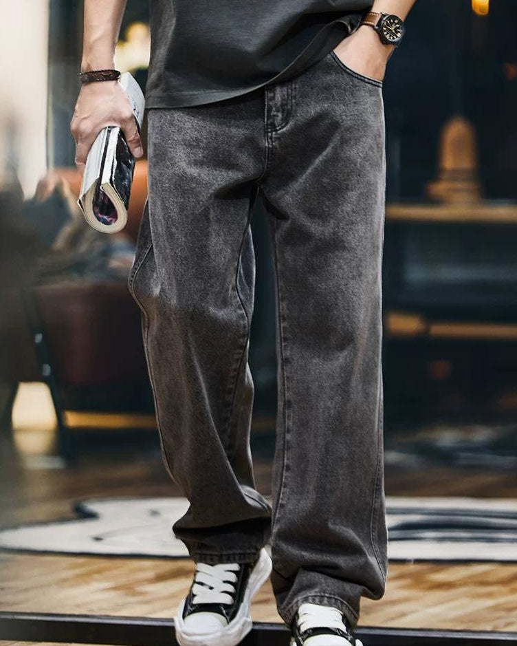 フィッチバーグ フェードブラックストレートジーンズ 2446