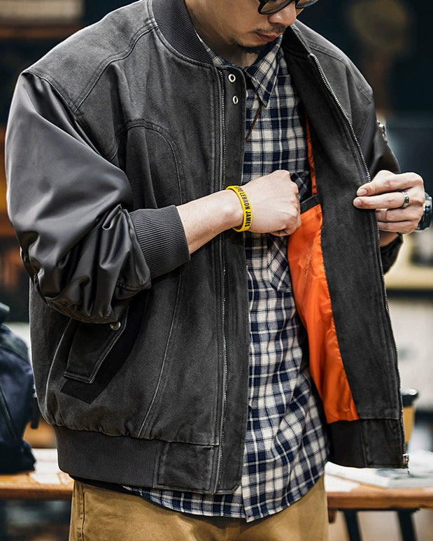 カラマズー バック刺繍フライトジャケット 2345