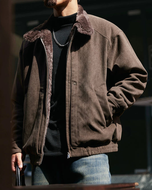 イサクア ファーカラーコーデュロイジャケット 2386