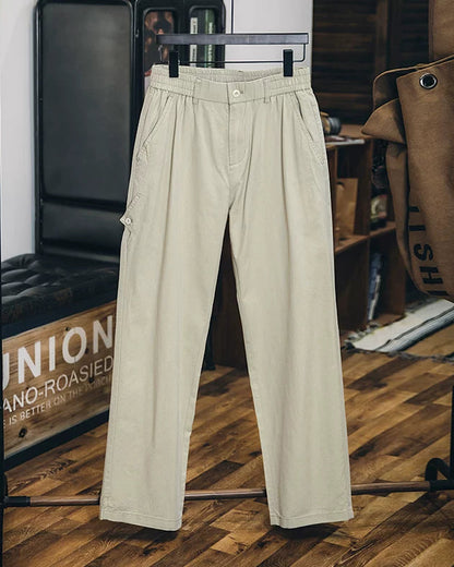 エジソン サイドボタンストレートワークパンツ 2437