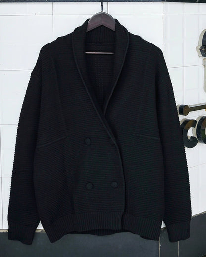 ギャラップ ショールカラーヘビーリブカーディガン 2324