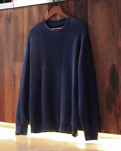 リフエ 切替デザインニットプルオーバー 2378