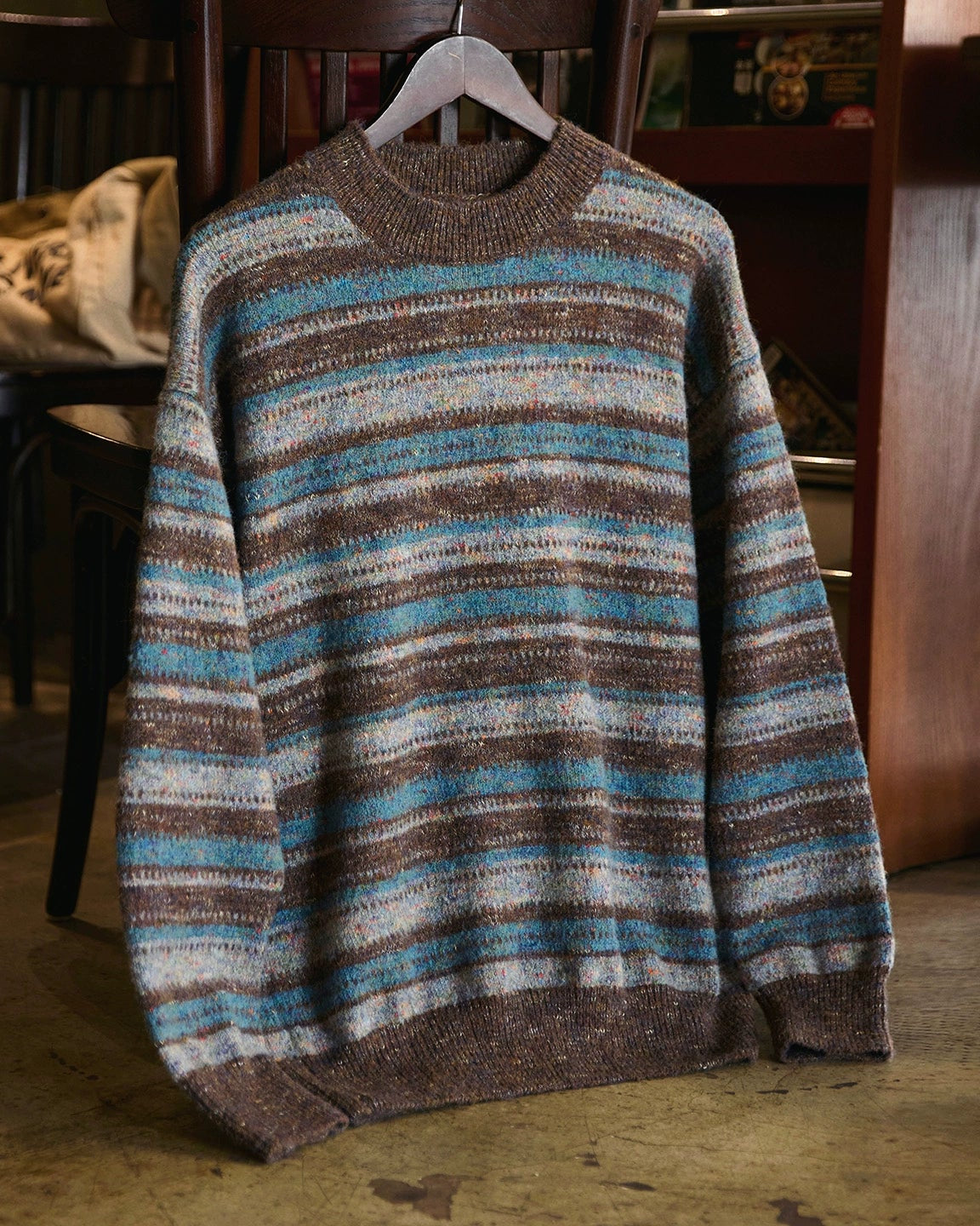 バーリントン メランジカラーマルチボーダーニット 2292