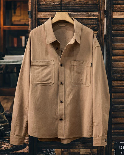 ロックビル スクエアダブルポケットワイドシャツ 2433