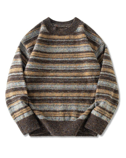 バーリントン メランジカラーマルチボーダーニット 2292