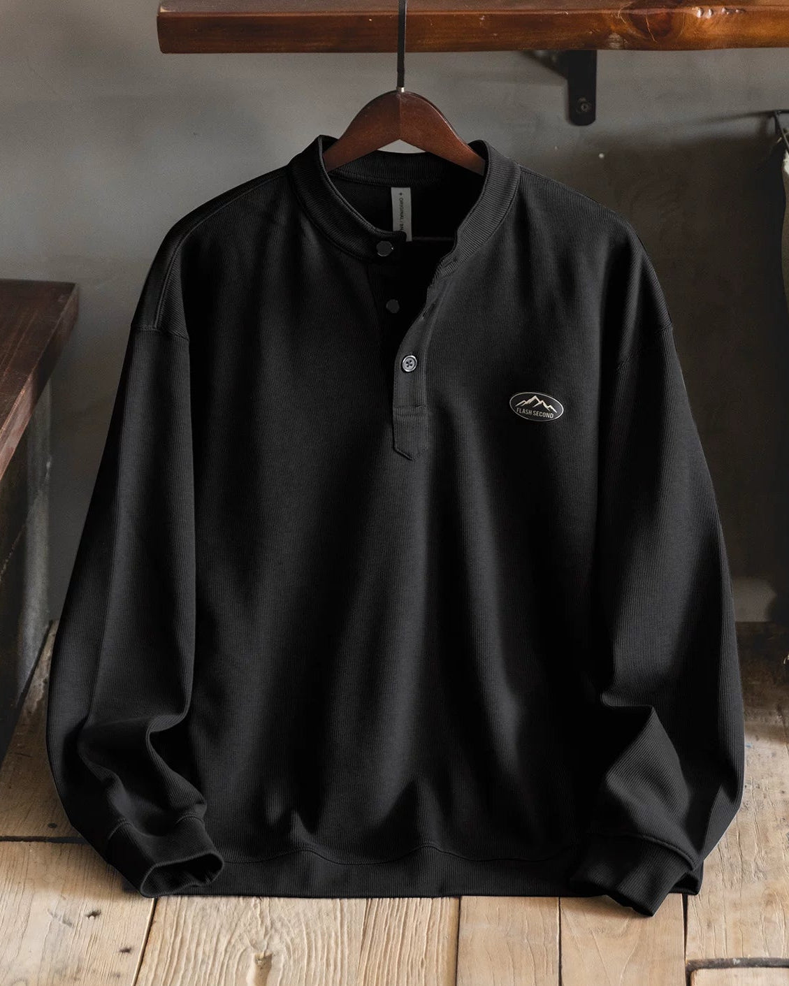 シェルトン ヘンリーカラースウェットシャツ 2519