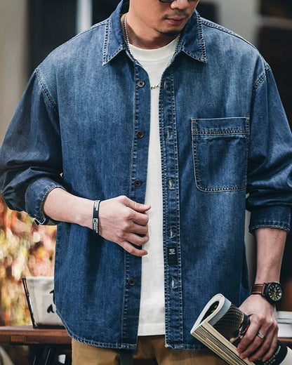 ハインズビル ビンテージウォッシュシングルポケットシャツ 2424