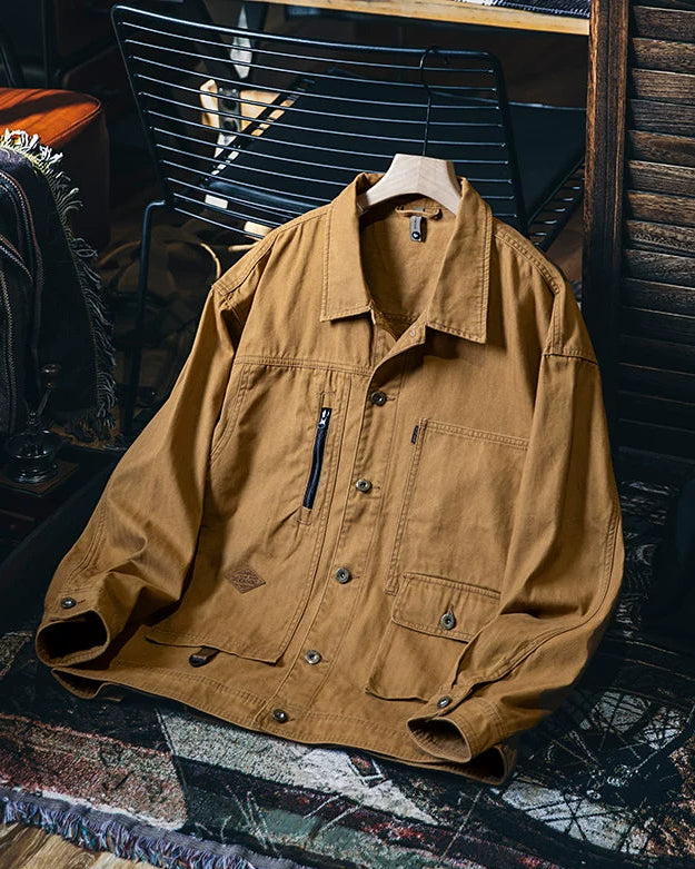 オタムワ キャンバスジップワークジャンパー 2403