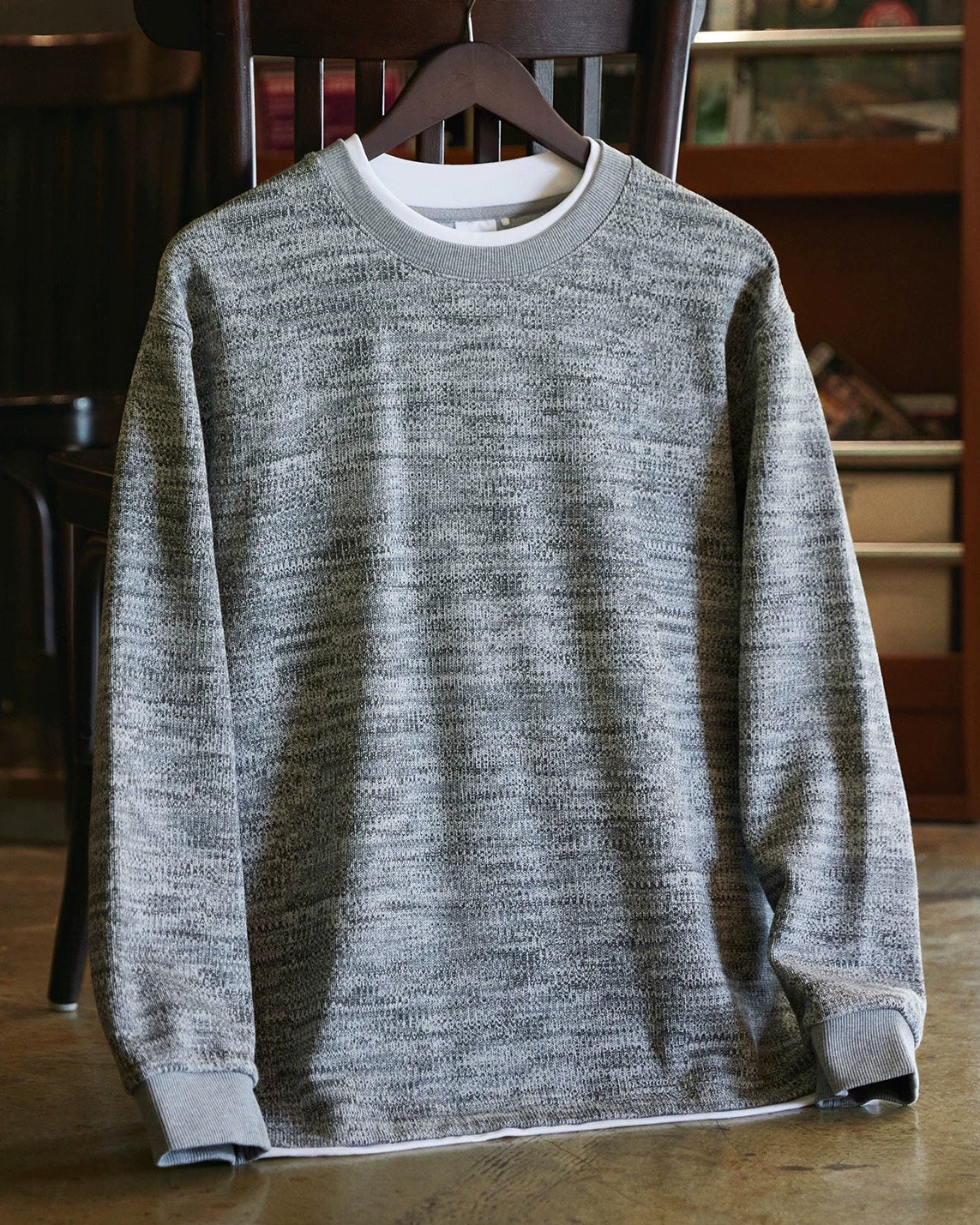 エルコ ヘザーテクスチャーニットスウェット 2321