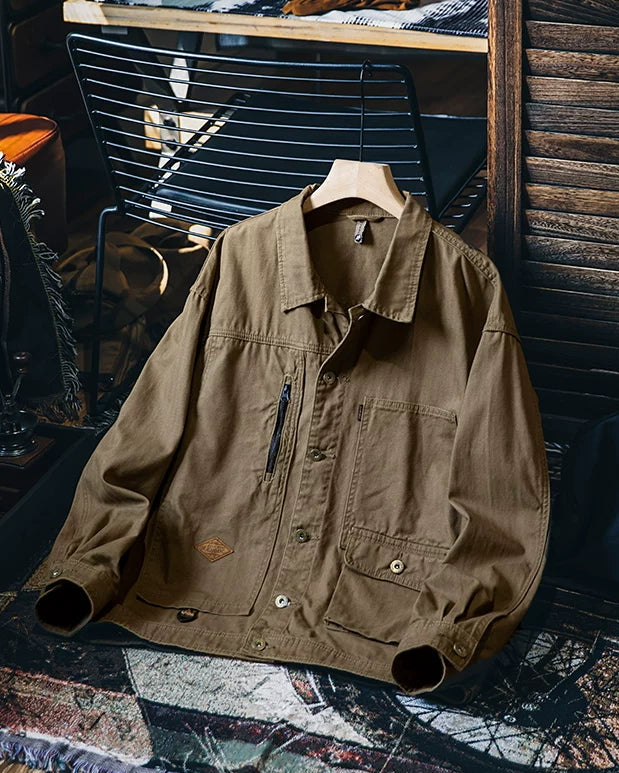 オタムワ キャンバスジップワークジャンパー 2403