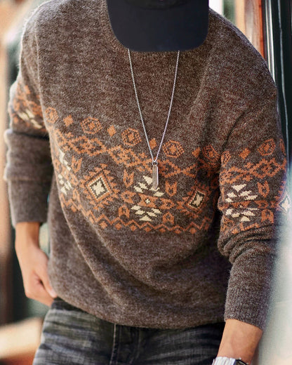 サンアンジェロ トライバルジャカードニット 2393