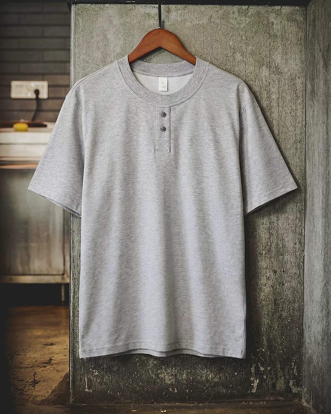 ヤキマ ベーシックヘンリーネックTシャツ 2659