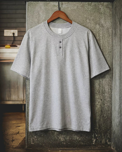 ヤキマ ベーシックヘンリーネックTシャツ 2659
