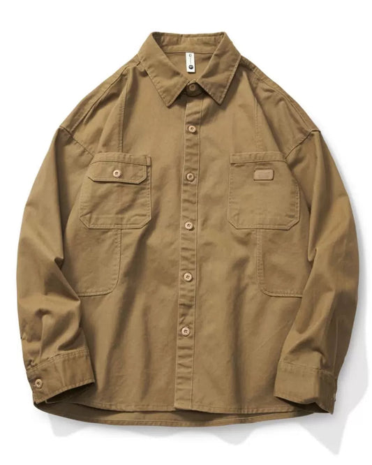 ポッツビル アシンメトリーポケットワークオーバーシャツ 2556