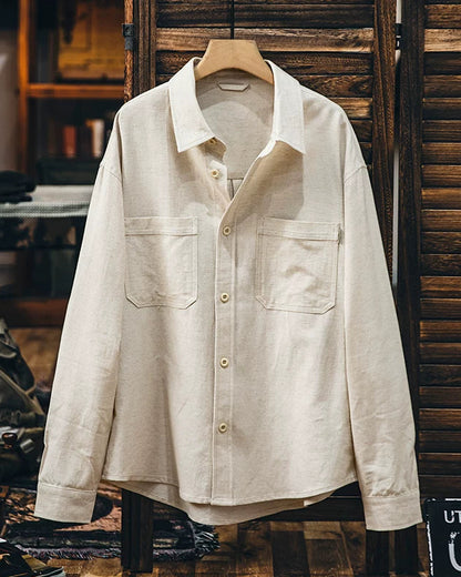 ロックビル スクエアダブルポケットワイドシャツ 2433