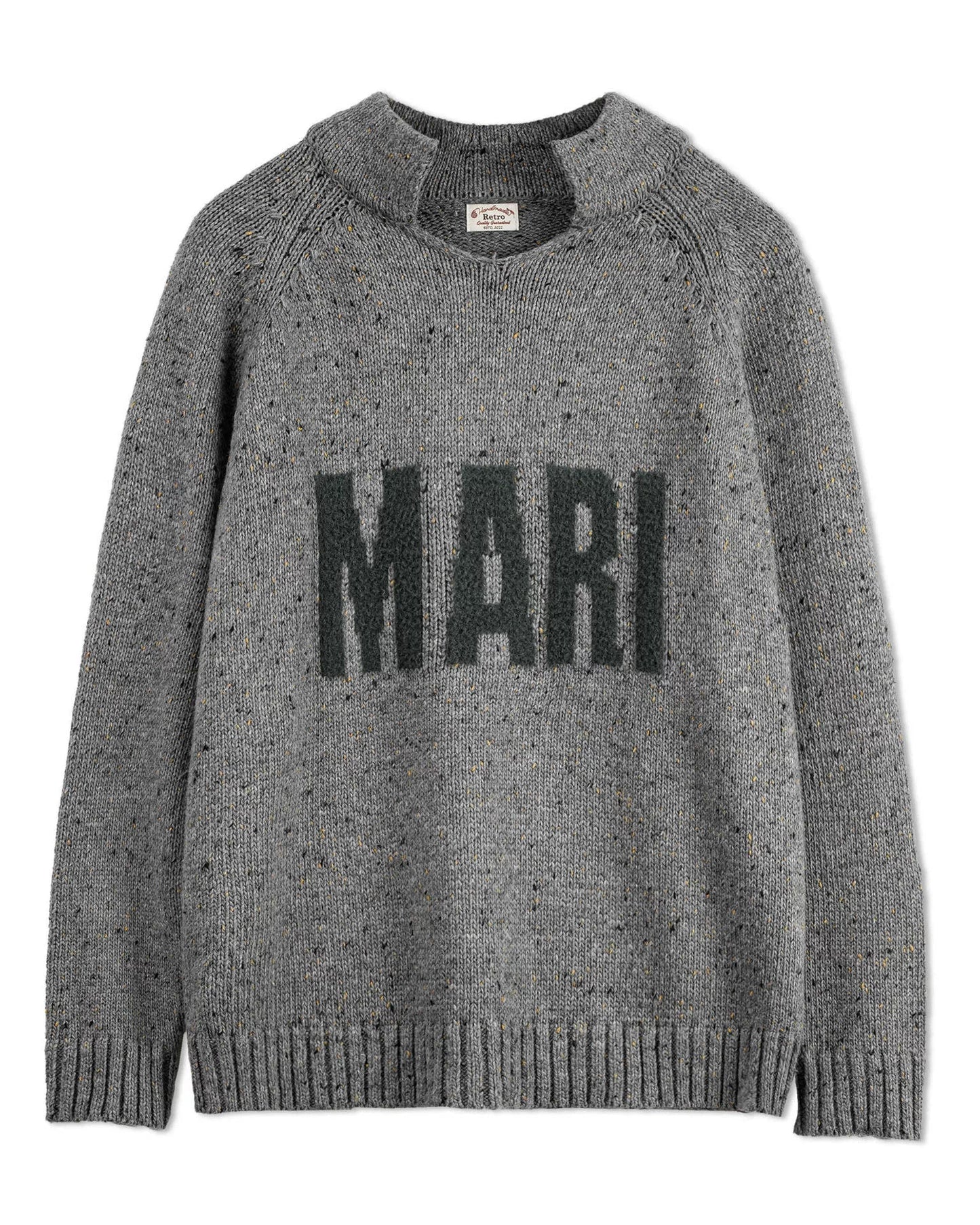 クリアウォーター ネップヤーンロゴセーター 2285