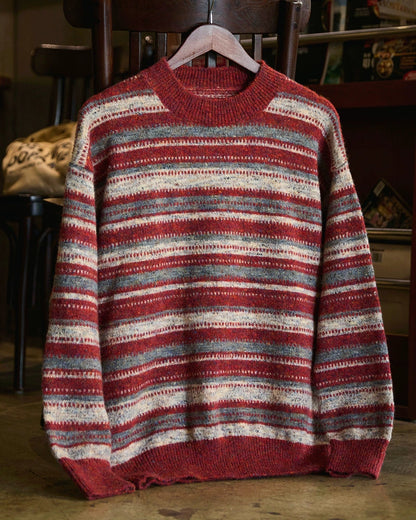 バーリントン メランジカラーマルチボーダーニット 2292