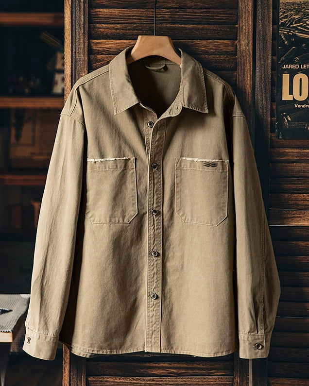 フランクフォート ダメージポケットCPOシャツジャケット 2349