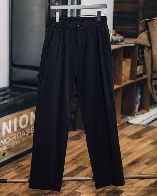 エジソン サイドボタンストレートワークパンツ 2437