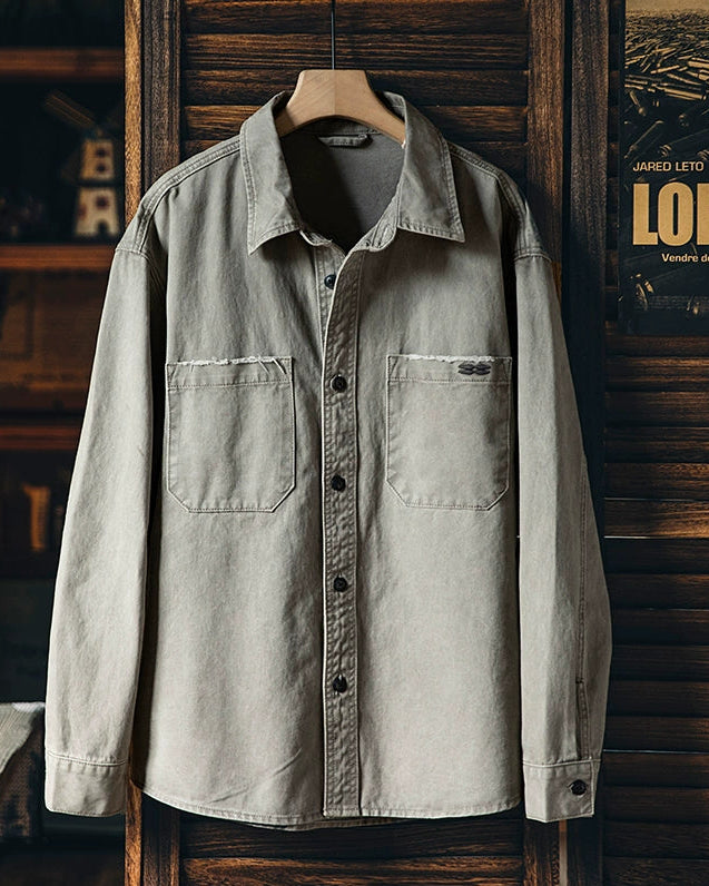 フランクフォート ダメージポケットCPOシャツジャケット 2349