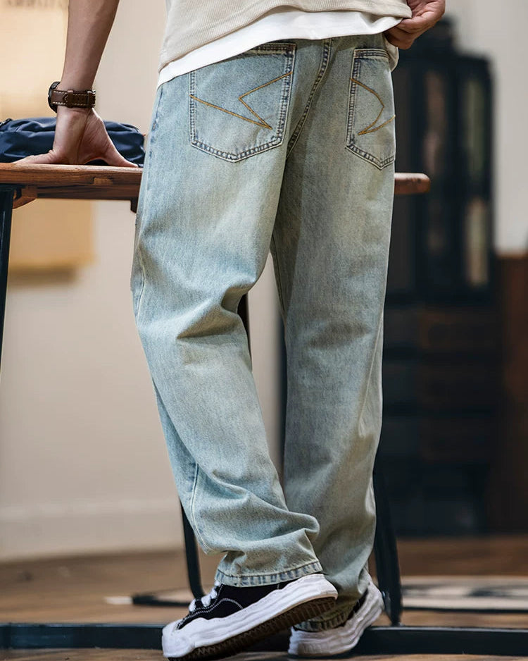 プラッツバーグ サンダーステッチワイドジーンズ 2439