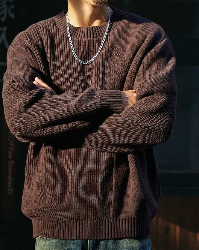 リフエ 切替デザインニットプルオーバー 2378