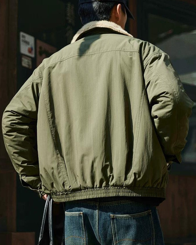 ムーアパーク ファーカラーミリタリージャケット 2383