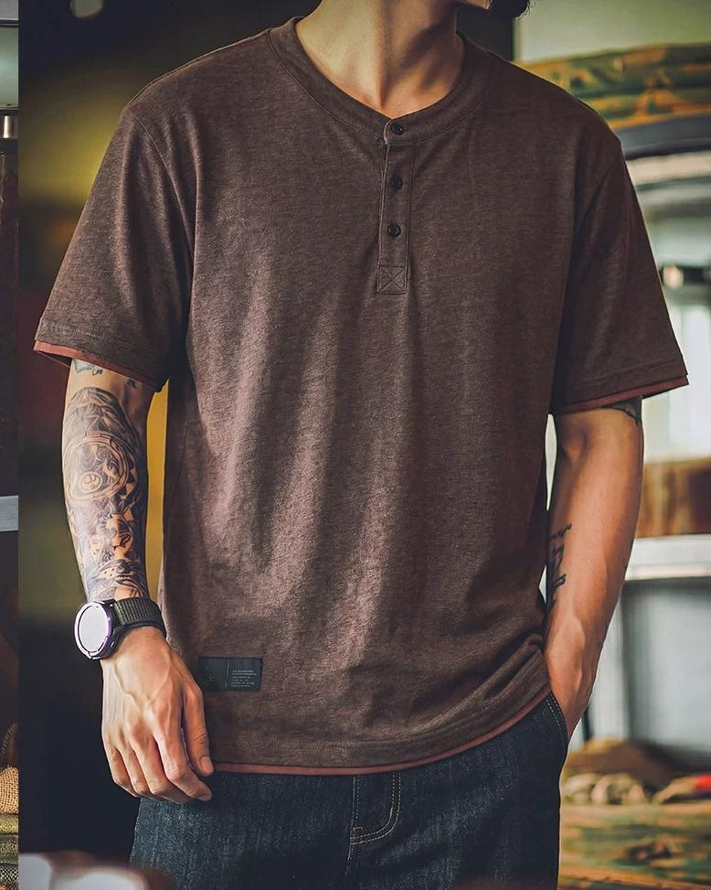 ウィズビル ヘンリーネックショートスリーブT 2733