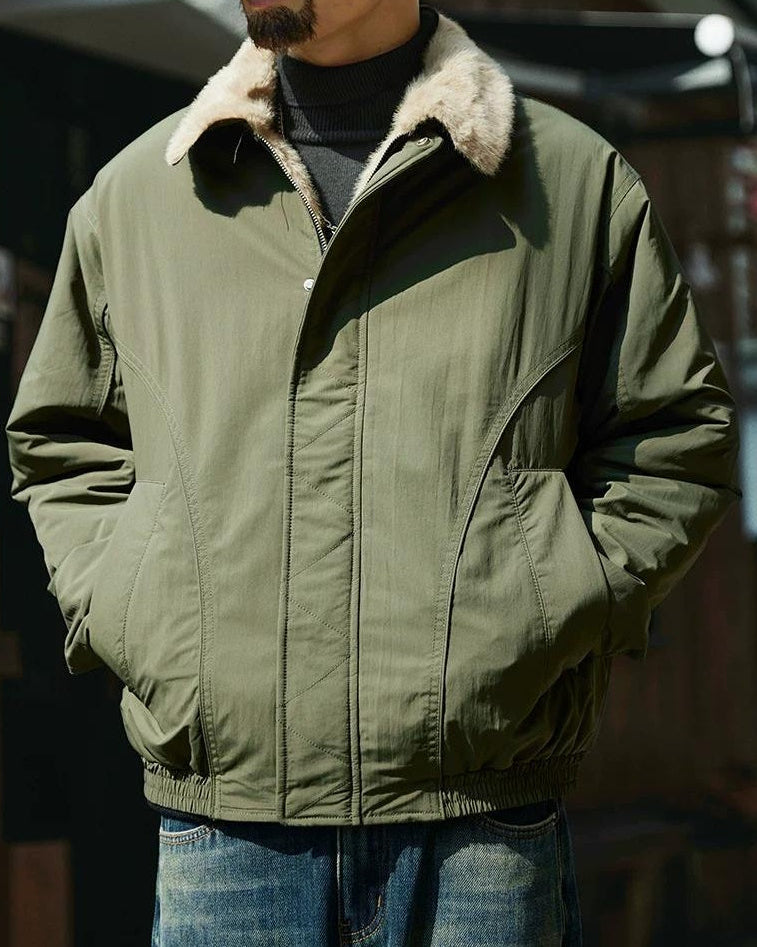 ムーアパーク ファーカラーミリタリージャケット 2383