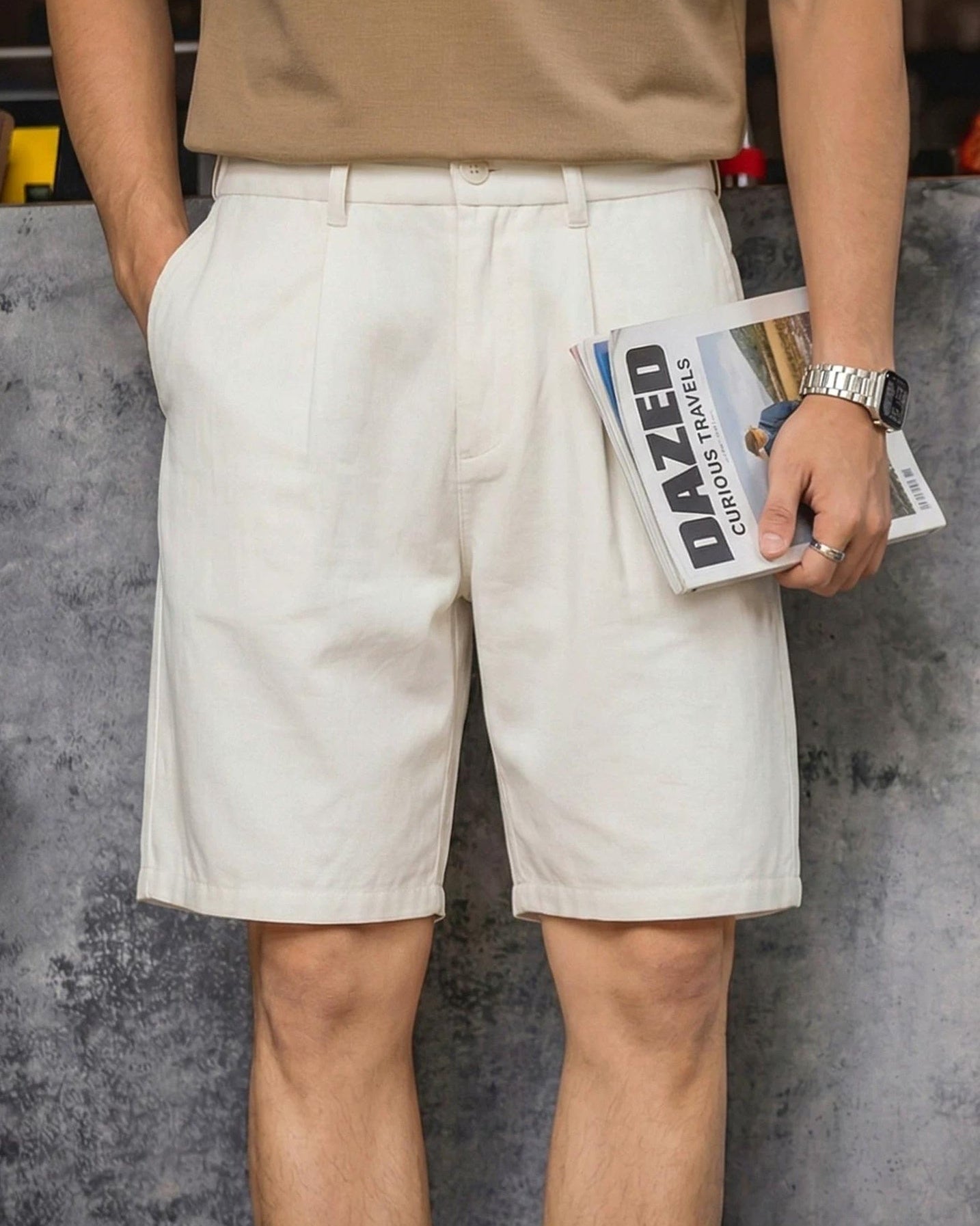 エスカナーバ スタンダードタックハーフパンツ 2668