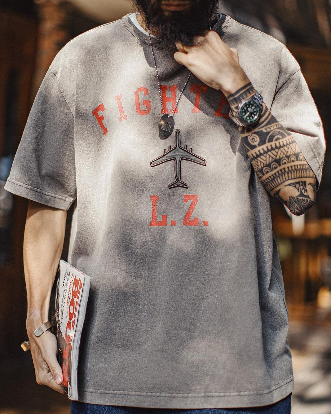 デボア ヴィンテージグラフィックTシャツ 2695