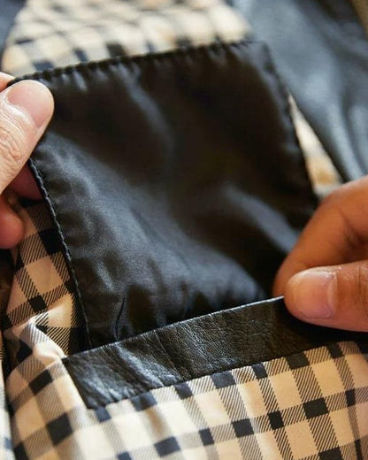 アードモア コーデュロイカラーPUレザージャケット 2396