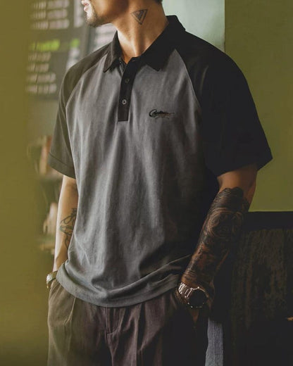 ブライスビル ラグランスリーブバイカラーポロ 2612
