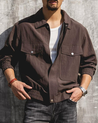 ビュート フラップポケットジップブルゾン 2475