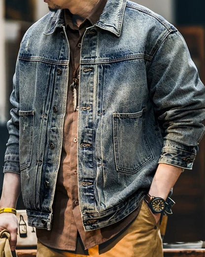 アナポリス ヴィンテージウォッシュドデニムジャケット 2361