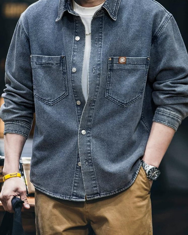 ティフトン シェブロンリベットワークシャツ 2423