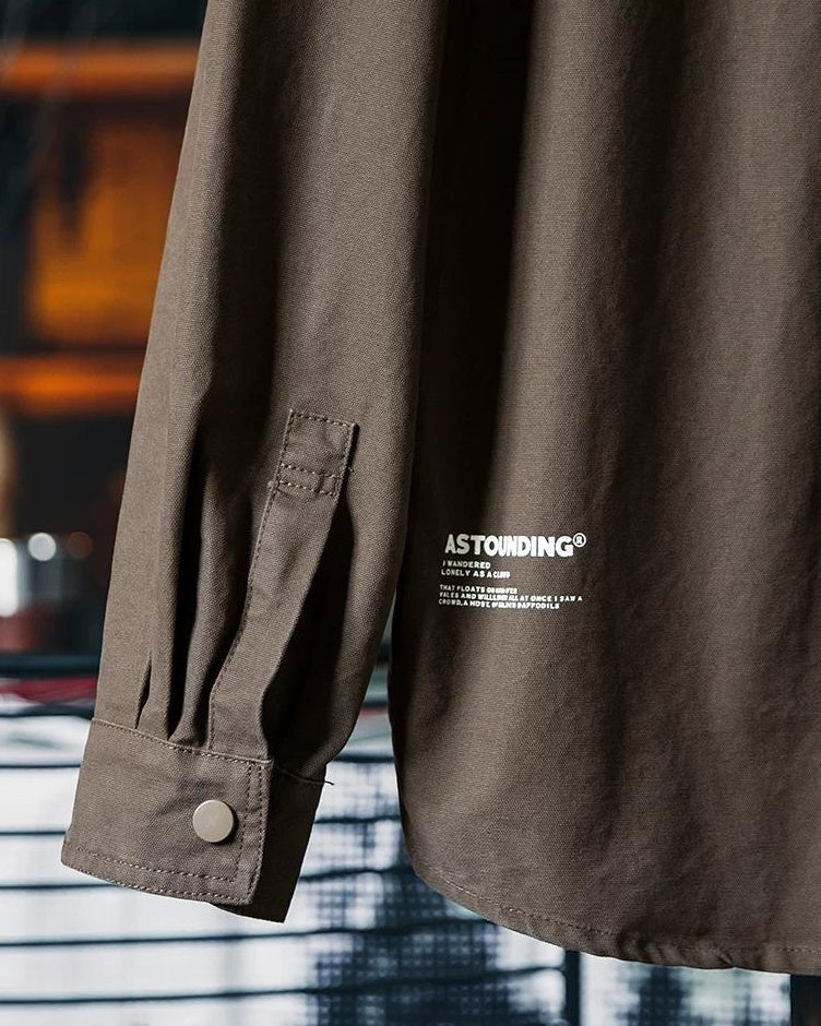 ブーイ スナップフロントワイドワークシャツ 2434