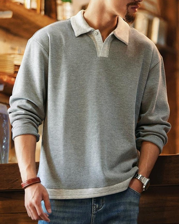 スパークス サーマルニットポロカラーシャツ 2320