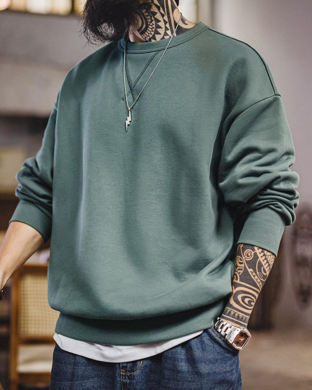 ティボドー クルーネックベーシックプルオーバー 2466