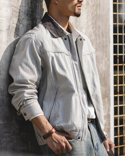 サーモポリス ヘビーウェイト切り替え襟ワークジャケット 2538