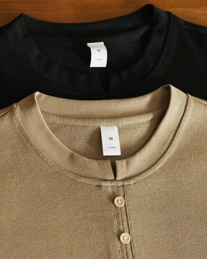 ユッカバレー テクスチャーヘンリーネックTシャツ 2691